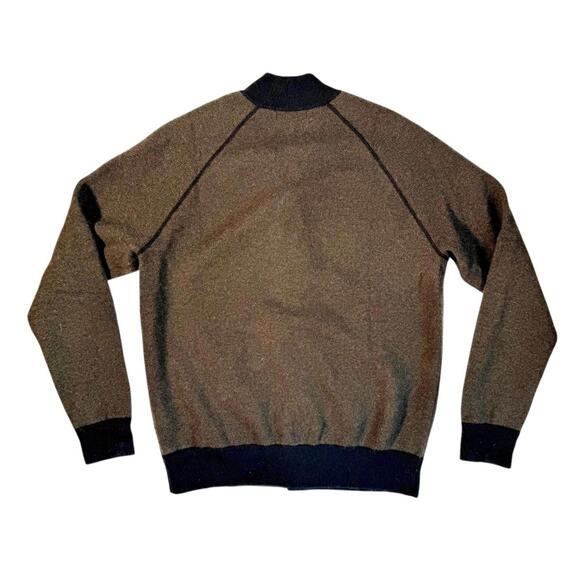 Men's Banana Republic Bomber Sweater Jacket Size Large Tall - Picture 5 of 9